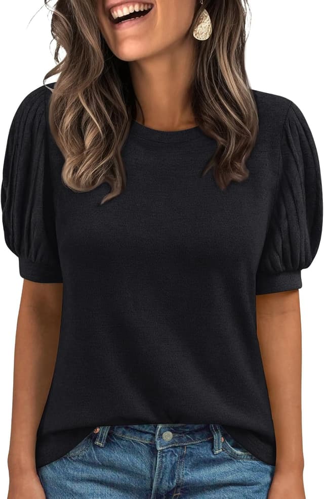 Detalle de AUTOMET Womens Summer Tunic Top short sleeve