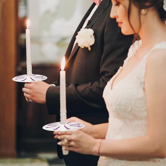 Detalle de YOROXRG 40 Mini White Candles, 4-Inch