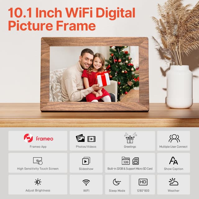 Thumbnail 4 de Frameo 10.1" Digital Picture Frame 32GB