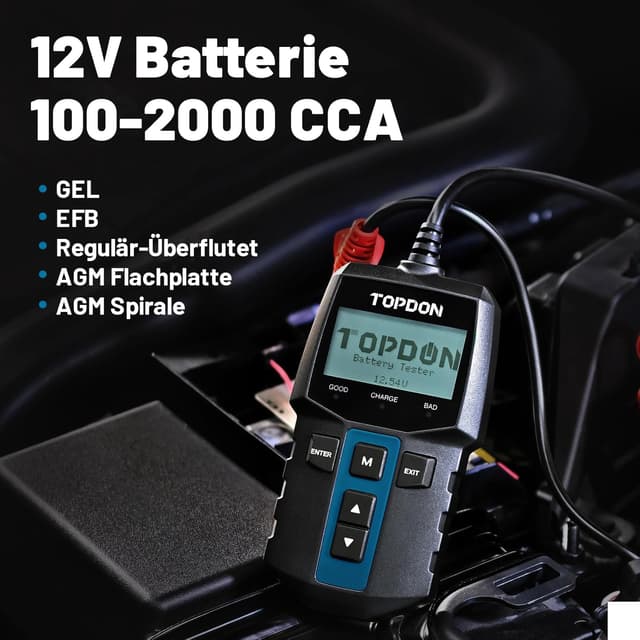 Thumbnail 1 de TOPDON BT100 Batterietester 12V, 100–2000 CCA