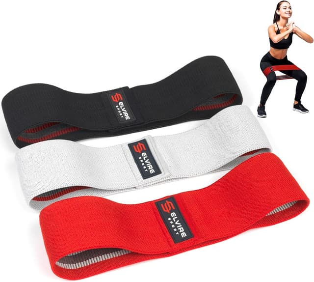 Thumbnail 6 de ELVIRE SPORT Elvire Fabric Resistance Bands (Set of 3) for Legs, Glutes & Squats
