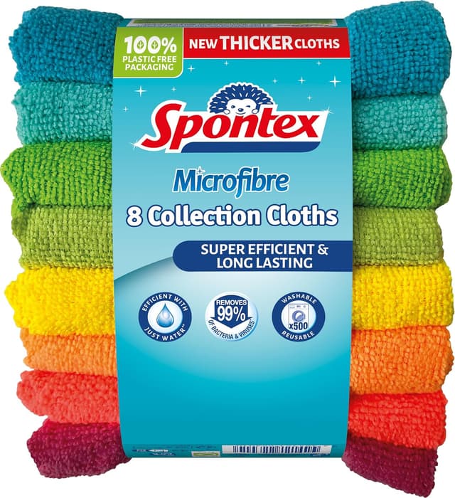 Imagen de SPONTEX Microfibre multiuso 8 pezzi 🧽 en OfertitasTOP
