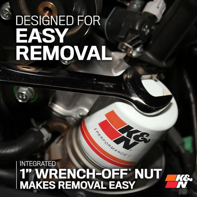 Detalle de K&N HP-2009 spin-on oil filter (76 x 129mm) for Mazda, Ford, Chrysler, Jaguar, Lincoln, Dodge & more
