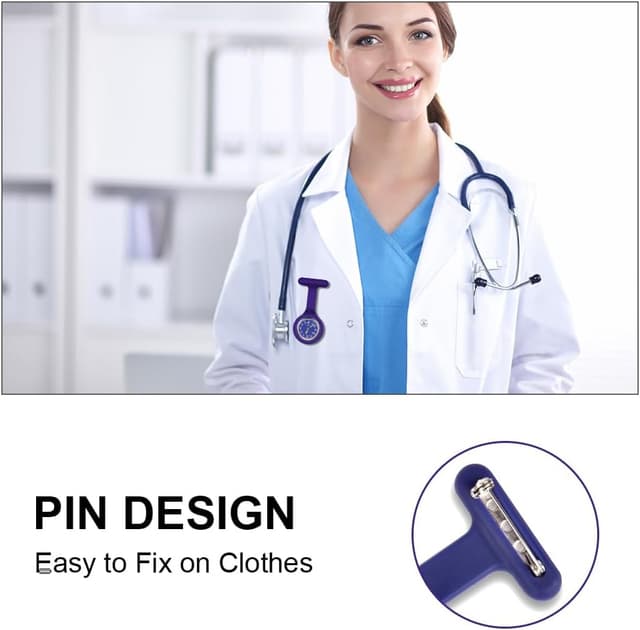 Thumbnail 5 de Vicloon Orologio da Infermiere silicone 85 mm