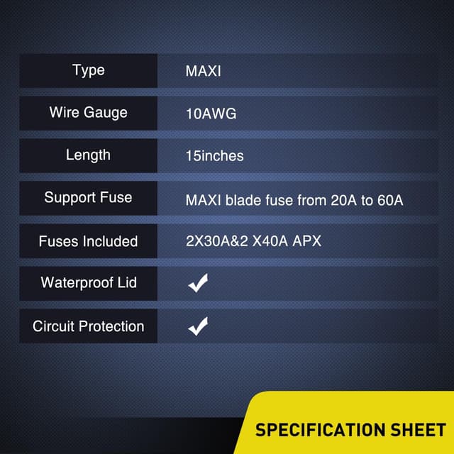 Thumbnail 4 de Nilight Inline Maxi Fuse Holder 60A