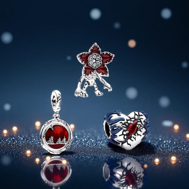 Detalle de PHCLASY Süße Tiere Charms Anhänger für Armband (lochgröße 4,5–5,0 mm) – kompatibel mit europäischen Armbändern