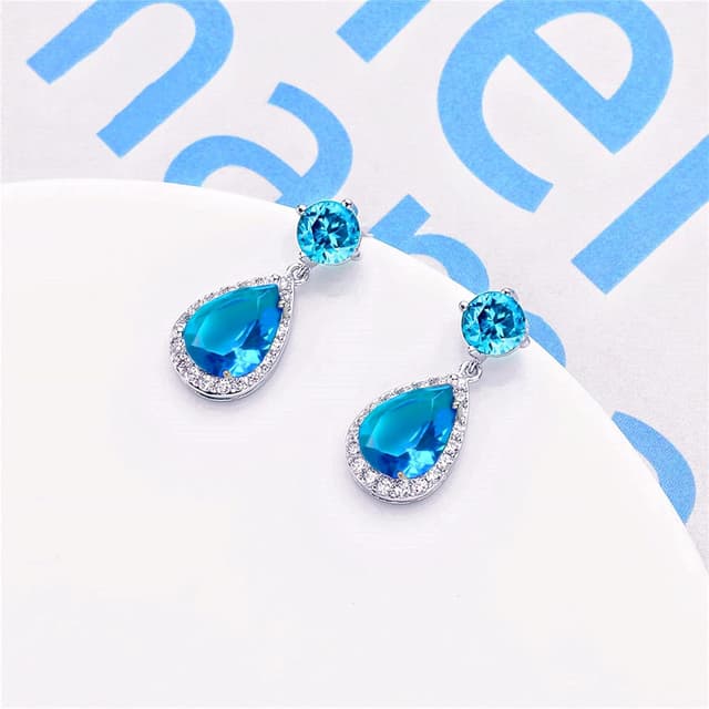 Thumbnail 5 de VONSSY Drop Dangle Earrings 18k gold plated