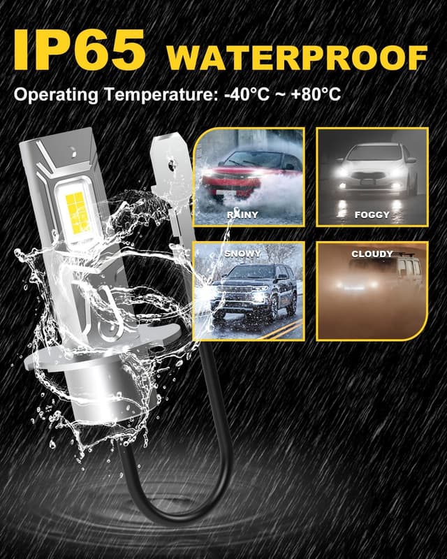 Thumbnail 6 de KATUR H3 LED per fari, 6000K bianco (kit conversione plug & play) – confezione da 2