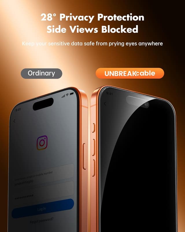 Detalle 2 de UNBREAKcable Privacy Screen Protector 6.9in