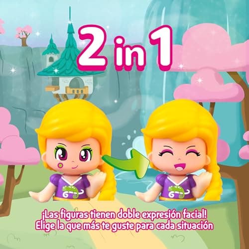 Detalle 2 de Famosa Pinypon Cuentos Rapunzel, bolso morado 🎎