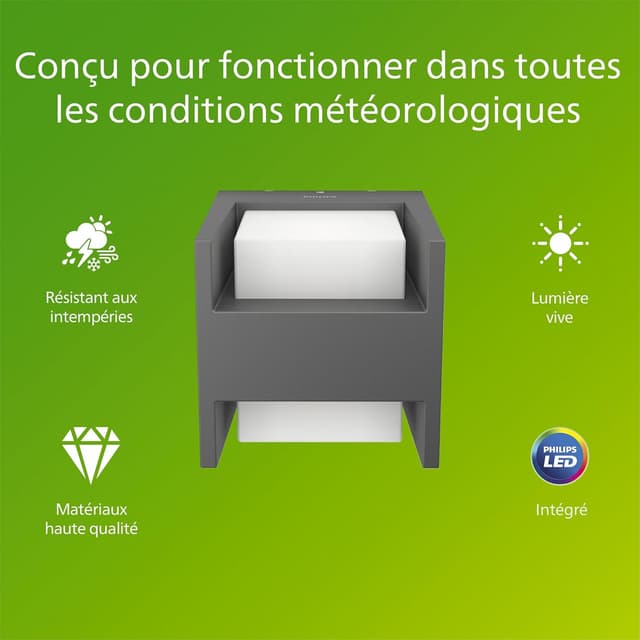 Thumbnail 2 de Philips Arbour Applique Murale Extérieure LED 6W