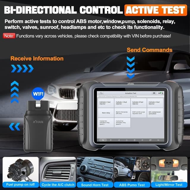 Thumbnail 6 de XTOOL D8W Wireless Bidirectional Scan Tool (AI-Assisted OBD2 Scanner) with Topology Mapping, ECU Coding & PMI