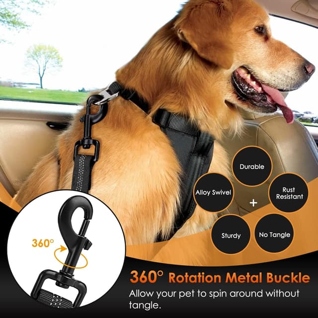 Detalle de Eyein 2-in-1 Dog Car Seat Belt with Elastic bungee