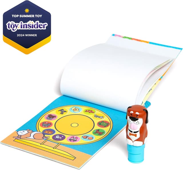 Detalle de Melissa & Doug Sticker WOW : tamponneuse chien + bloc d’activités (300 autocollants) – livre de stickers