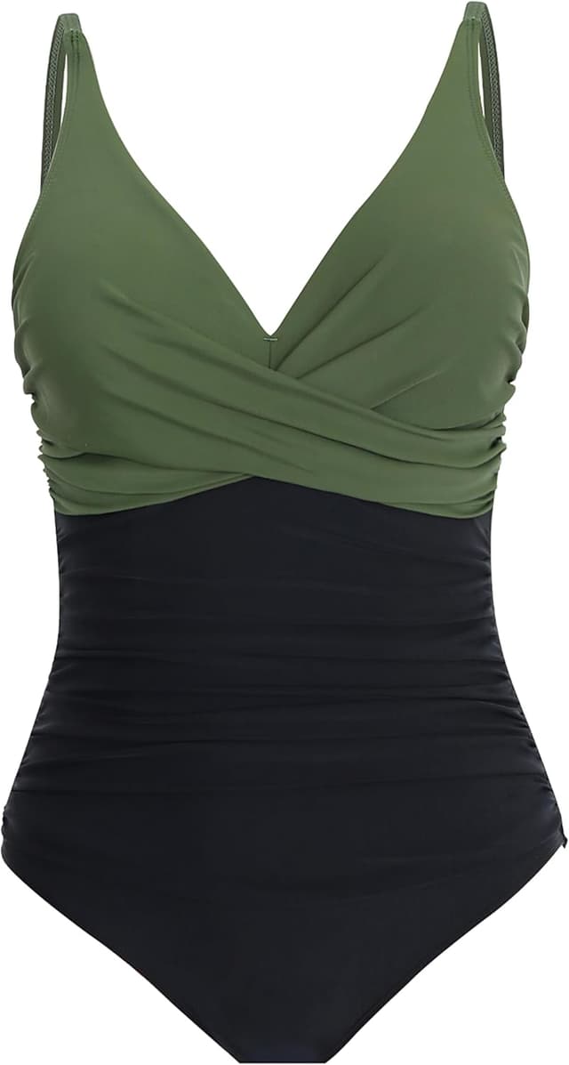 Detalle de LA ORCHID Einteiliger Badeanzug Push-Up V-Ausschnitt