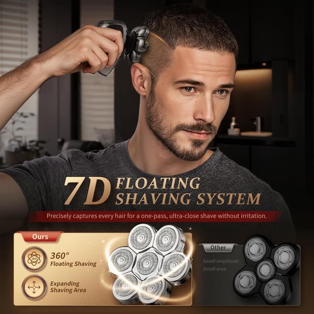 Detalle 2 de Professional 5-in-1 Electric Head Shaver 90 min