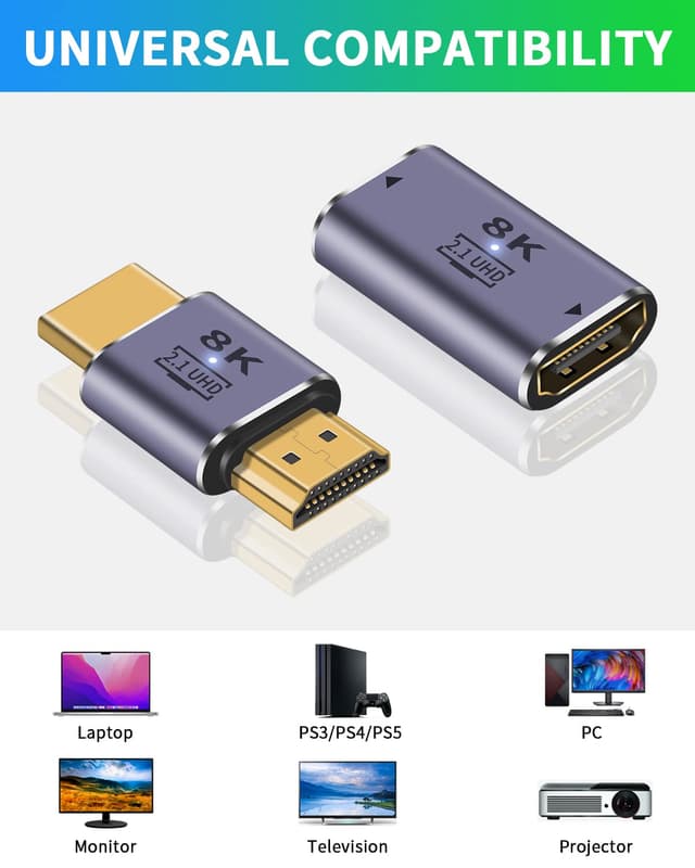 Detalle 2 de Duttek 8K HDMI 2.1 Adapter 48 Gbps