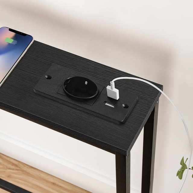 Thumbnail 6 de Hoobro Mesa Consola Estrecha con Carga USB y Toma ⚡
