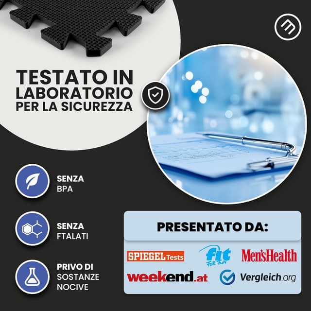 Thumbnail 4 de Tappeto Palestra Tappetino Fitness 18 pezzi 🧩