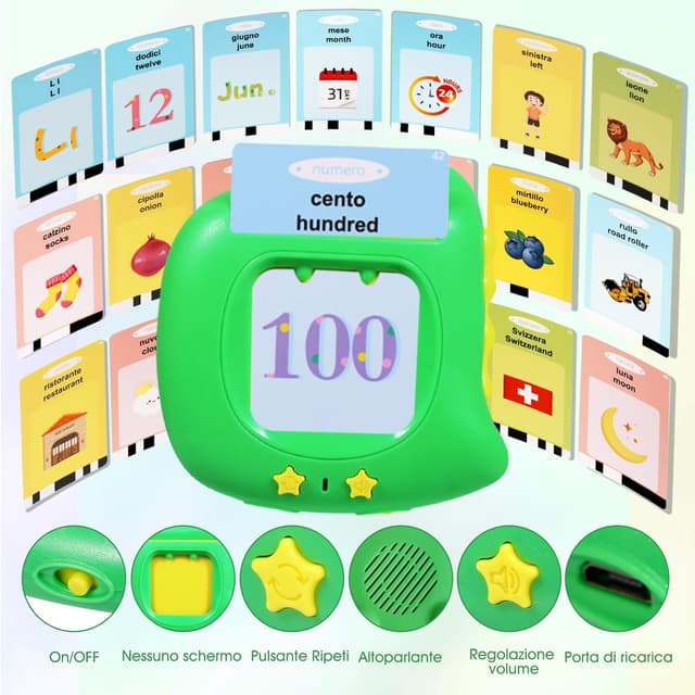 Detalle de Cartes Flash parlantes italien 384 mots