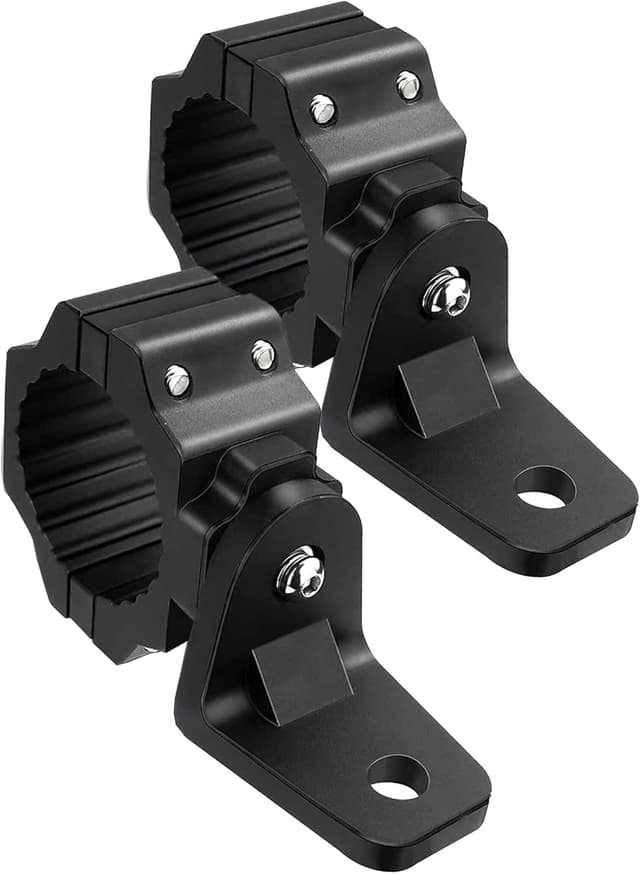 Detalle de ZIDIYORUO UTV Whip Light Mount & Light Bar Bracket (1.75–2 in Roll Cage Clamp) with 360° Rotation