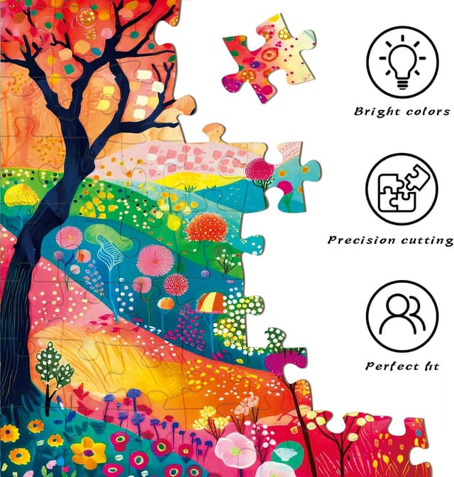 Thumbnail 4 de HUADADA Autumn Landscape 1000-piece jigsaw puzzle 🧩