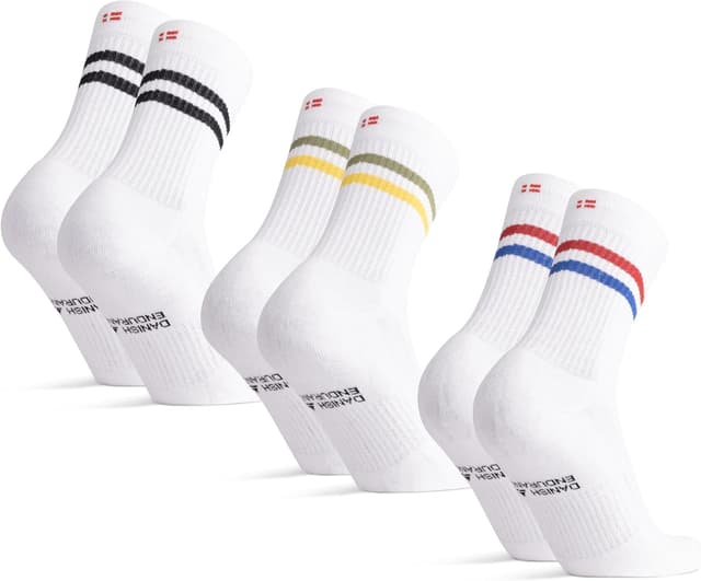 Detalle de Danish Endurance tennis socks 3 or 6 pack