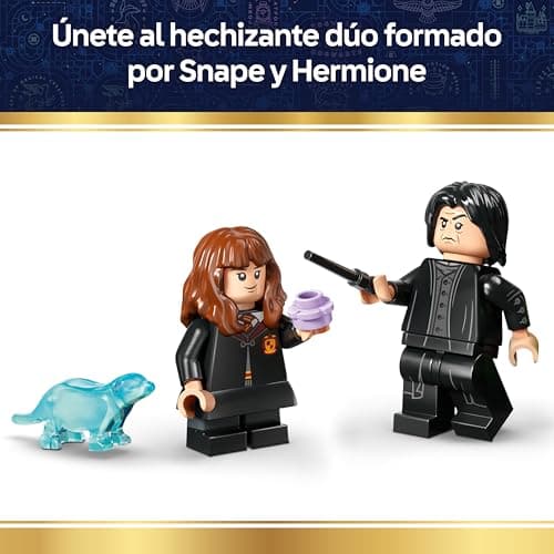 Detalle de LEGO Harry Potter 76464 Caldero: Aula de Pociones Secretas con minifiguras de Snape y Hermione