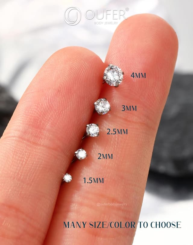 Thumbnail 1 de OUFER Piercings lip titane 6–12 mm