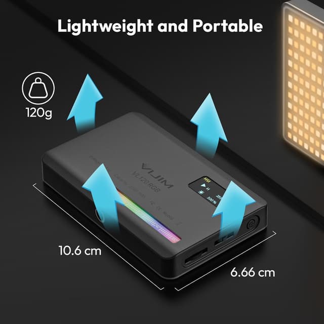 Detalle 1 de ULANZI VL120 Videoleuchte 5"