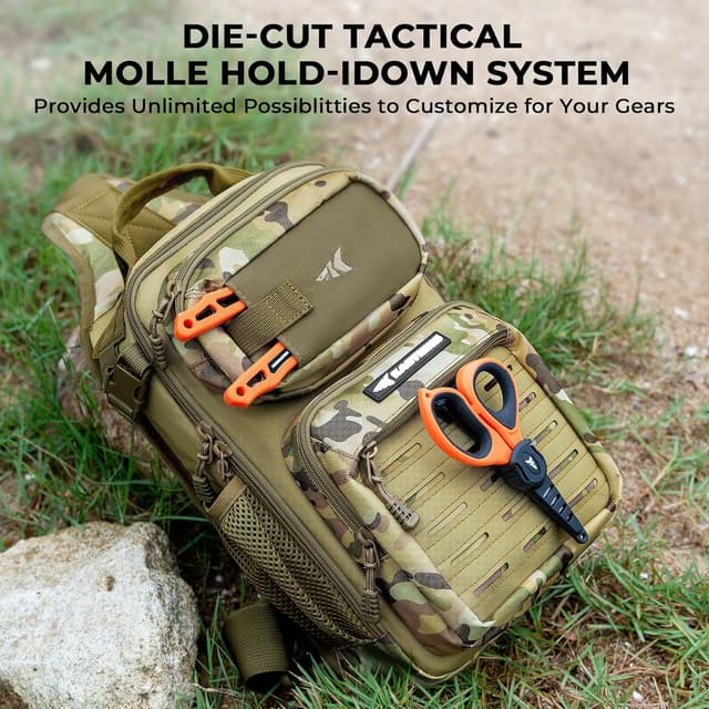 Detalle 2 de KastKing BlowBak Tactical Sling Tackle Bag (Lightweight Fishing Backpack Storage)