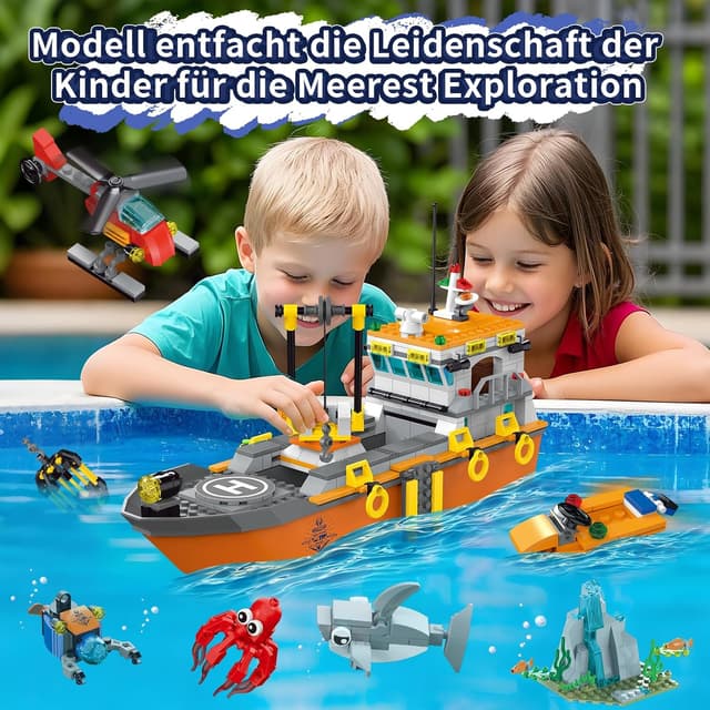 Thumbnail 2 de kiothdre City Forschungsschiff 511 Teile 🚢