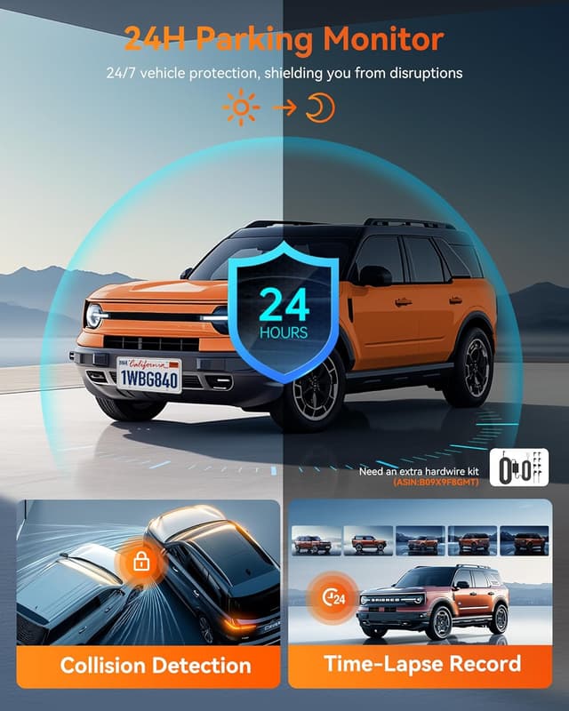 Thumbnail 6 de WOLFBOX G840H 12" mirror dash cam 2.5K