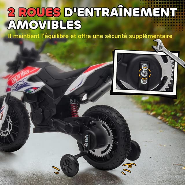 Thumbnail 3 de AIYAPLAY Moto électrique Enfants 12V 6 km/h