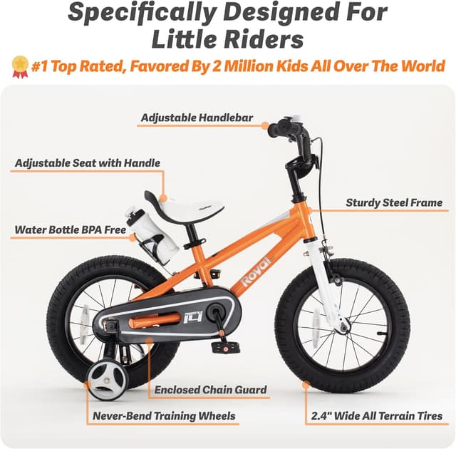 Detalle 2 de RoyalBaby Freestyle Kids Bike 12 in