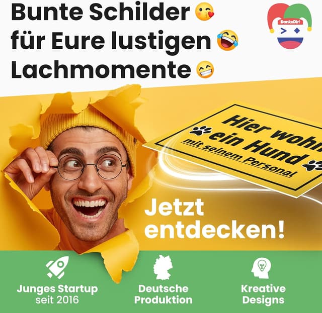 Thumbnail 6 de DankeDir! Schild Hund Personal 30 x 20 cm