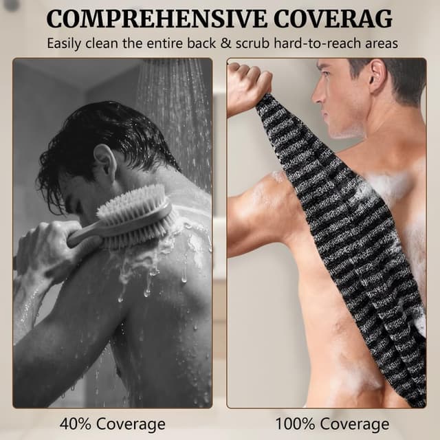 Detalle 2 de flintronic Serviette exfoliante 100 cm pour le dos