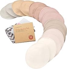 Imagen de Organic Nursing Pads 14 Washable Breast Pads for Breastfeeding en OfertitasTOP