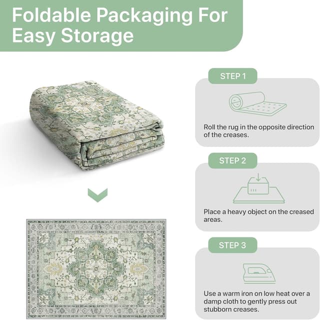 Thumbnail 4 de GENIMO Alfombra de Salon Pelo Corto 🏡 120x170 cm Lavable