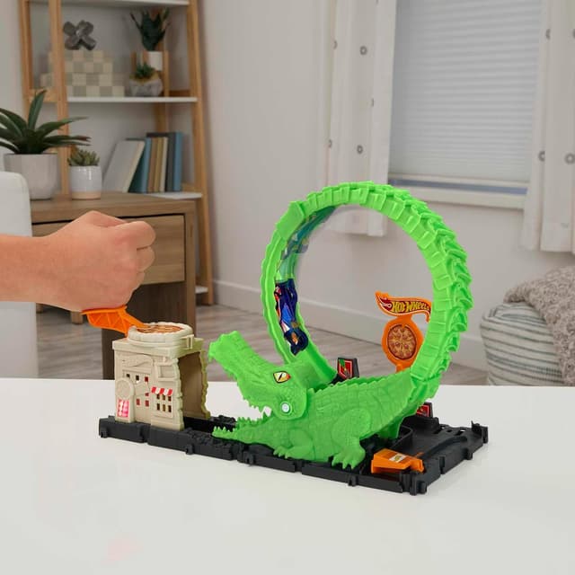 Thumbnail 1 de Hot Wheels Gator Loop Attack HKX39 Track Set