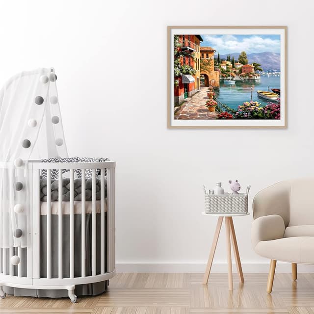 Detalle 1 de gelrovaled Malen Nach Zahlen 30x40 cm gerahmt