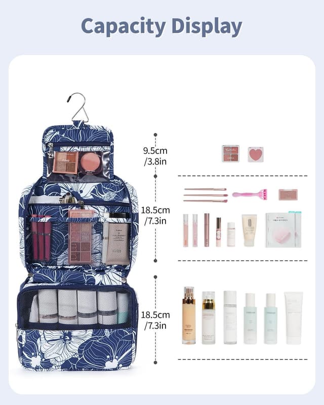 Detalle 2 de Travel Hanging Toiletry Wash Bag Waterproof