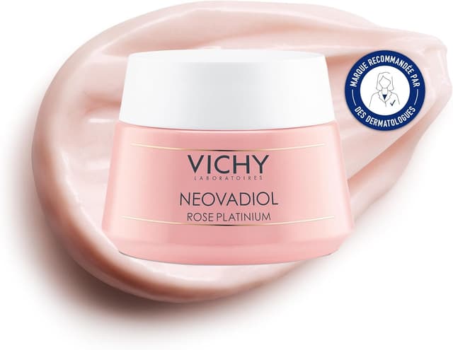 Detalle de Vichy Neovadiol Crème Jour Rose Platinium Anti-Âge Hydrate & Fortifie pour peaux matures – 50 ml