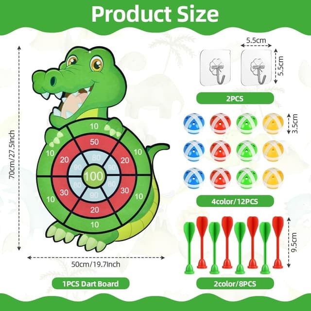 Detalle de Vicloon bersaglio per bambini con pistola giocattolo, frecce in schiuma e palline appiccicose
