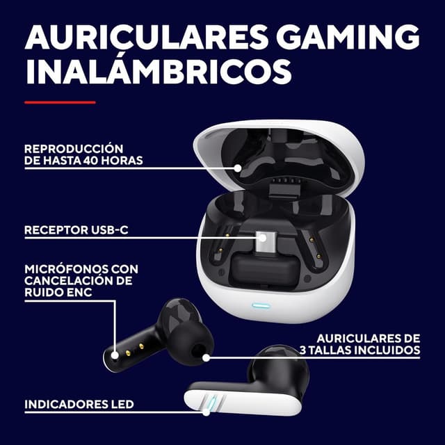 Detalle 2 de GXTrust 409 Oxxie Auriculares Inalámbricos Bluetooth