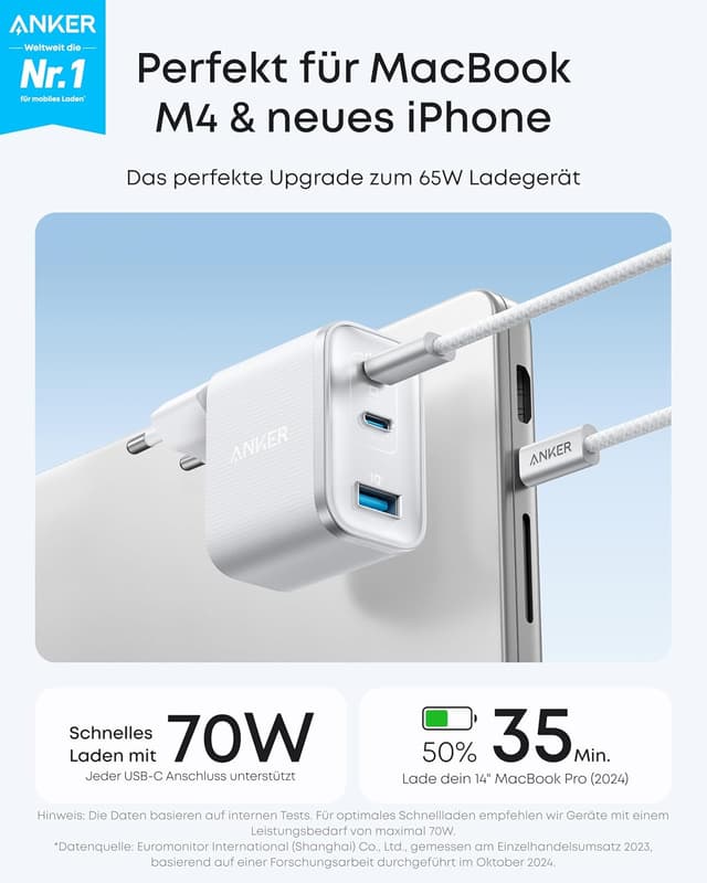 Detalle 2 de Anker Nano 70W USB C Ladegerät