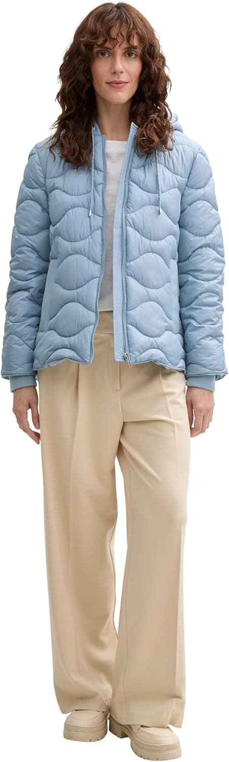 Detalle 2 de TOM TAILOR 1044399 Giacca Donna trapuntata ibrida con cappuccio