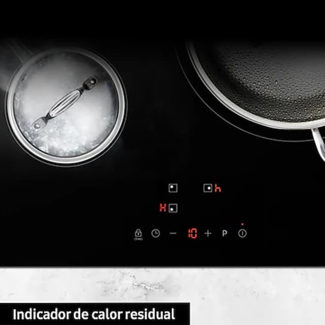 Detalle de Samsung Plaque de cuisson à induction AI 2 zones NZ32BG2005FKU1 avec WiFi SmartThings et Power Boost