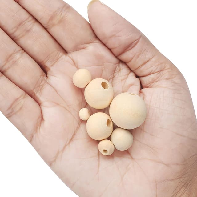 Thumbnail 2 de BELLE VOUS Natural Wooden Craft Balls 1000 Pack 🎨