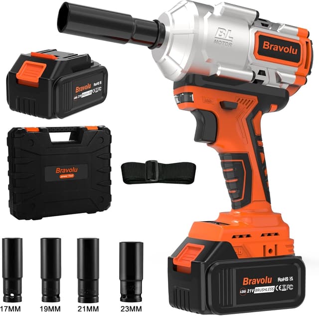 Detalle de Clé à chocs sans fil 21V 1000N.m Bravolu